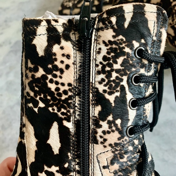 ❌Sold❌ Free People Taos Laced Snake Cow Hair Boot - Picture 9 of 16